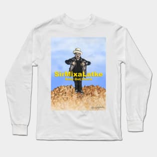 Sir MixaLatkeHip-Hanukkah Print Long Sleeve T-Shirt